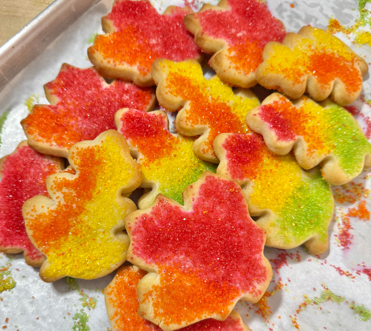 Autumn Leaf Shortbread Cookies (Sold by the Dozen)