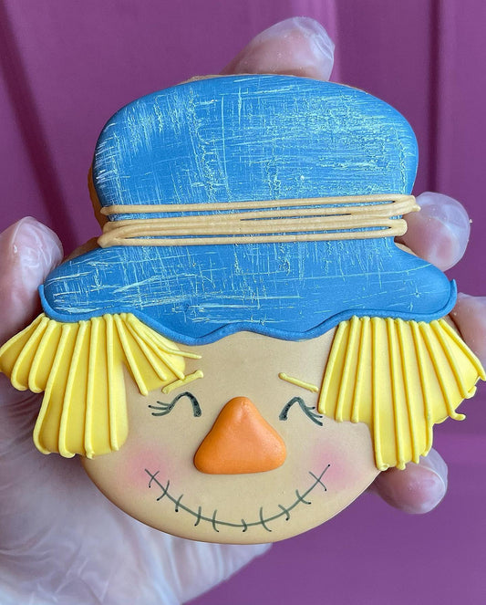 Smiley Scarecrow Cookie