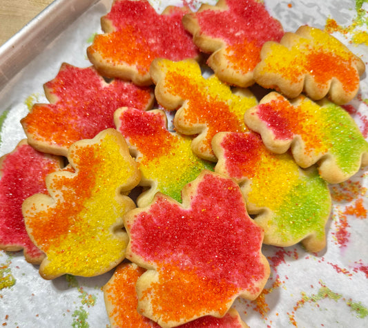 Autumn Leaf Shortbread Cookies (Sold by the Dozen)